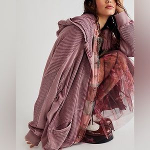 Free People One Ash Hoodie Oversized